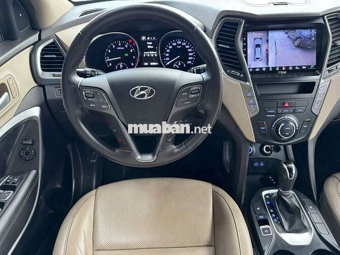 Hyundai Santafe 2017 4WD 2.4L full xăng,màu trắng