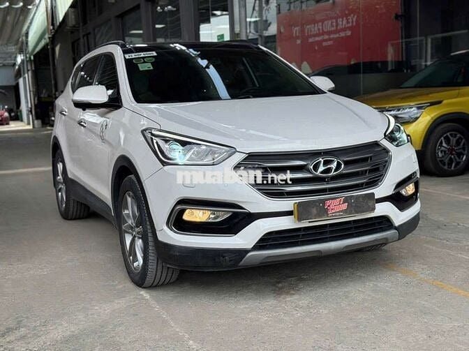 Hyundai Santafe 2017 4WD 2.4L full xăng,màu trắng