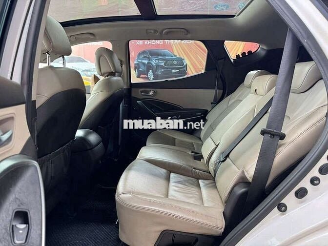 Hyundai Santafe 2017 4WD 2.4L full xăng,màu trắng