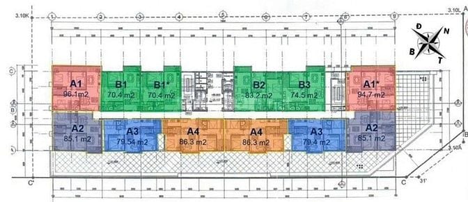 Bán từ tầng 15/16/17/19 dự án Handico 33 Lê Văn Lương