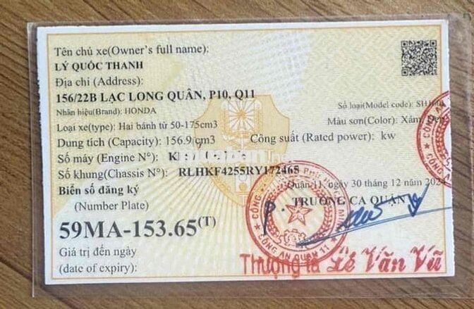 SH XXM 160 CUỐI 2024 1300km LENG KENG 51MA -15365
