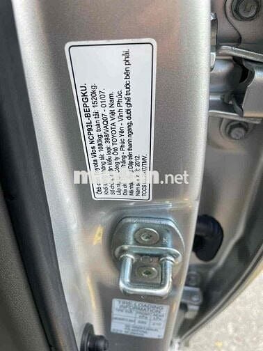 Toyota Vios 2012 bản G cao cấp