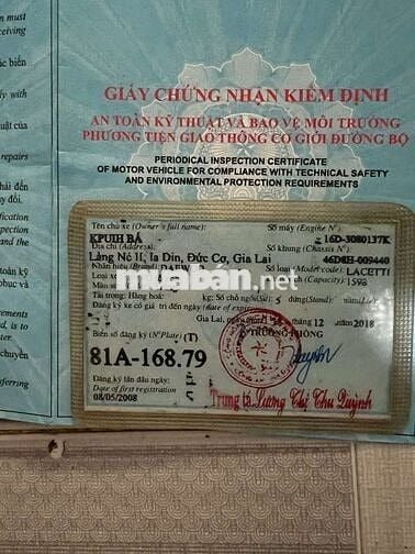 Daewoo Lacetti 2008...mua bán bao chanh chấp