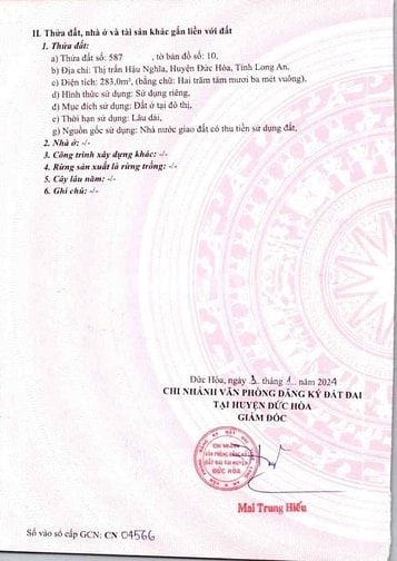 ĐẤT THỔ CƯ, MT ĐƯỜNG ĐÁ MI 6M TẠI THỊ TRẤN HẬU NGHĨA, ĐỨC HÒA, LONG AN