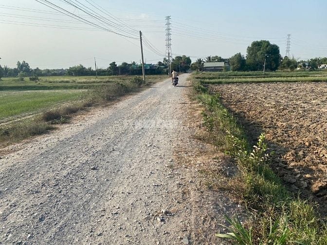 ĐẤT THỔ CƯ, MT ĐƯỜNG ĐÁ MI 6M TẠI THỊ TRẤN HẬU NGHĨA, ĐỨC HÒA, LONG AN