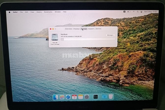 Macbook air 2015, màn 12 inch, I5 Ram 8Gb SSD 512