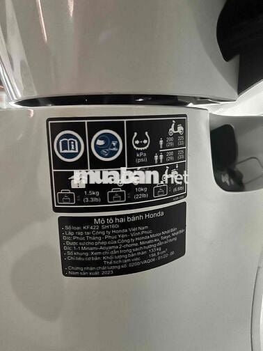 SH 160 CBS Màu Trắng Mới Lột Keo 99% BS 59-M2
