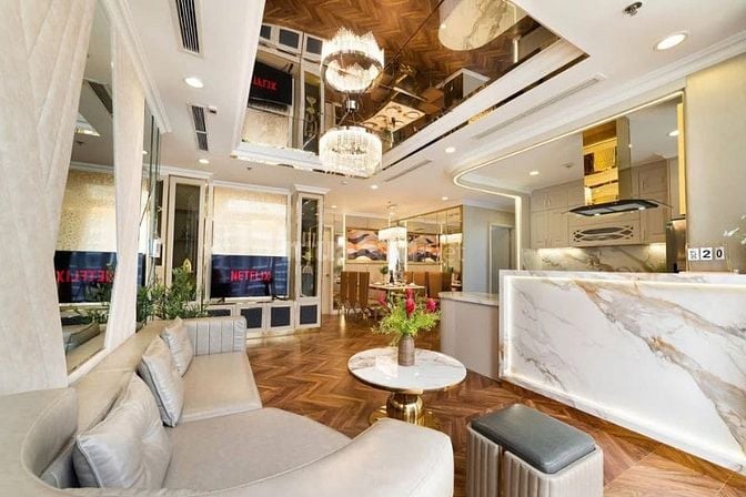 Căn hộ 95m2-2 tỷ4 (3pn)vay 90%,View song  Dọn ở,Mẫu mới,Võ Văn Kiệt 