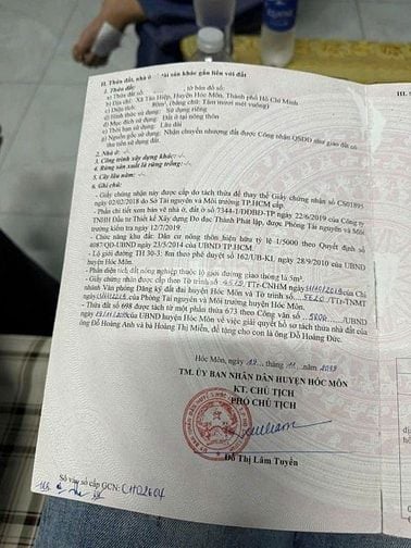 Cần tiền trả nợ nên bán căn nhà 80m2 ở Xã Tân Hiệp - Hóc Môn giá 850tr