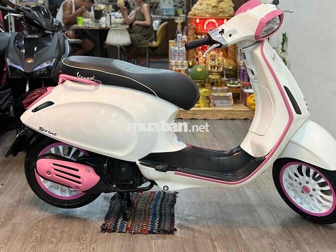 Vespa sprint đèn led trắng hồng nợ xấu đưa trc 15t