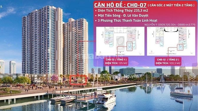Shophouse Kinh Doanh 2 MT ngang 6,2m ngay ven sông Hàn Sơn Trà,Đà Nẵng
