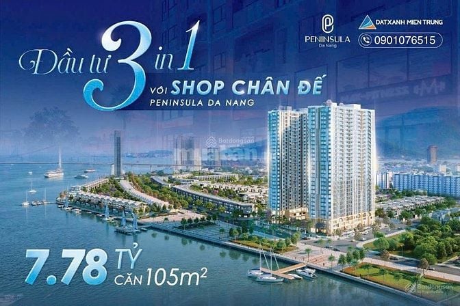 Shophouse Kinh Doanh 2 MT ngang 6,2m ngay ven sông Hàn Sơn Trà,Đà Nẵng