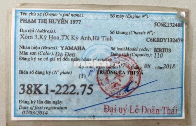Cầm Đồ Th Lý Sirius Rc Mâm Đĩa, Đk 2016, Zin Êm.