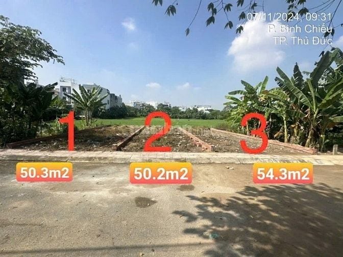 Lô Đất 54m2 Giá Rẻ Thủ Đức, Khu Phân lô Đường 6m2, Xây nhà hoàn công