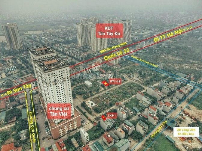 Hoài đức,đức thượng,quốc lộ 32c tiện metro nhổn sơn tây.mảnh đất 50m 2