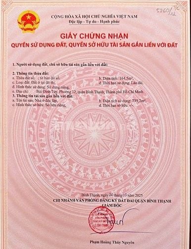 Bán nhà hầm 5 tầng có dòng tiền, mặt tiền sầm uất Bùi Đình Tuý, 47 tỷ