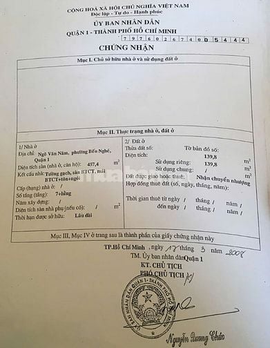 Bán khách sạn trung tâm Quận 1, 17 phòng, hợp đồng thuê lâu dài