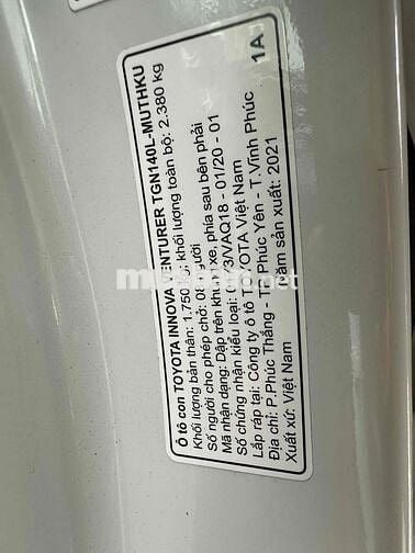 Toyota Innova 2021 Venturer - 7c tự động VENTURER