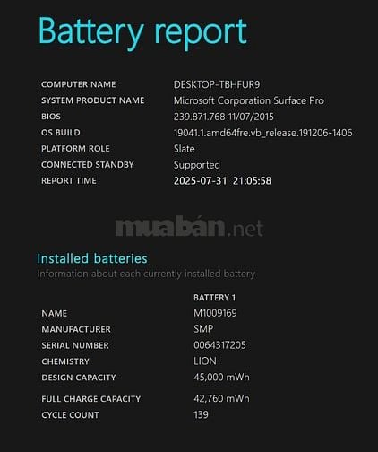 Surface Pro 5 i5. 8GB / 256GB LTE - TÌNH TRẠNG TUYỆT VỜI ( Máy Nhật )