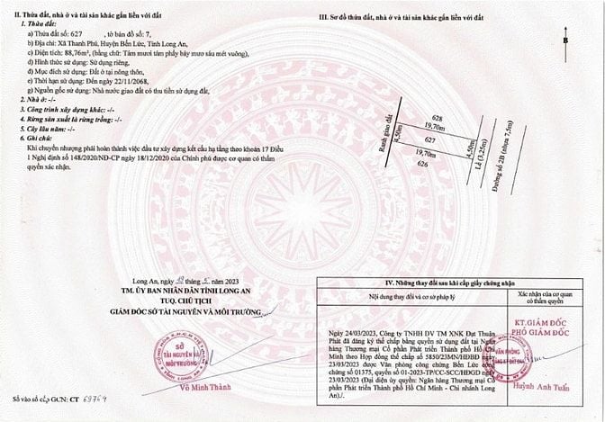 BẾN LỨC GIÁP BÌNH CHÁNH, SỔ SẴN CÔNG CHỨNG NGAY, GIÁ CẠNH TRANH