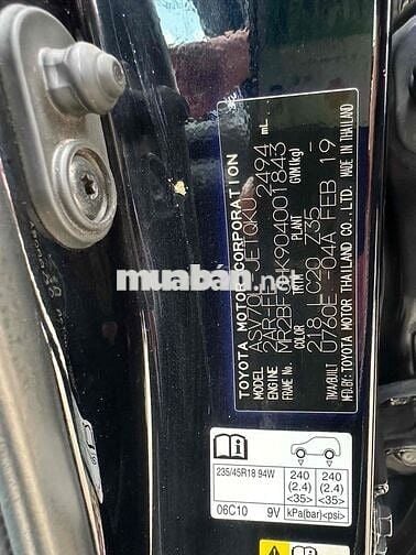 Toyota Camry 2019 2.5Q -Màu đen bản FULL
