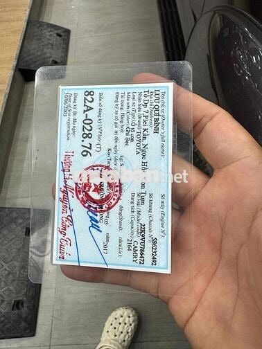 số tự động máy 2.2 bản ki niệm  đăng kí 2003