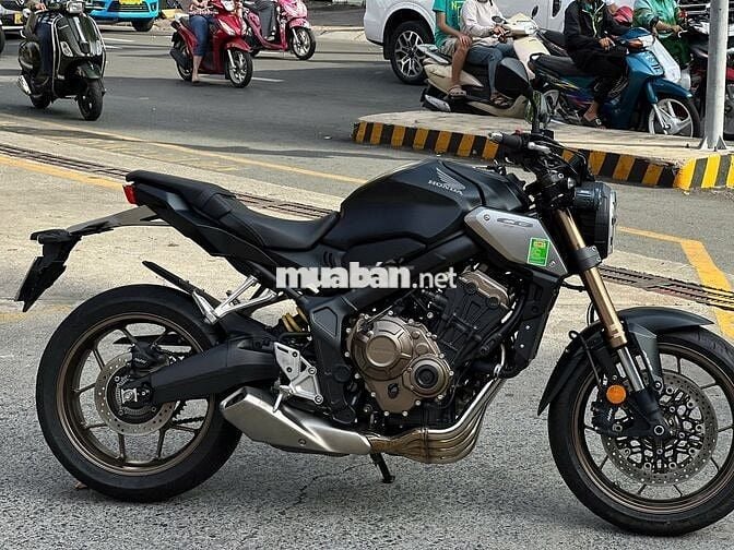 CÔN TAY HONDA CB650R 2021 ĐEN MỜ " XE LƯỚT"
