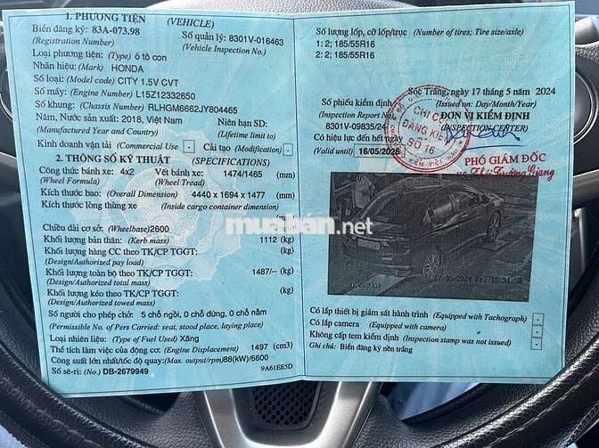 Bán honda city 2018 số tự động odo 92 ngàn