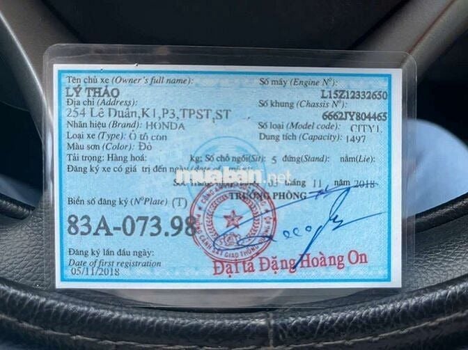 Bán honda city 2018 số tự động odo 92 ngàn