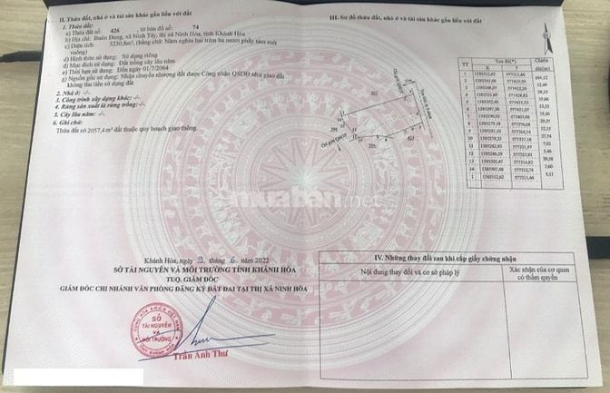 Bán lô đất mặt tỉnh lộ 5 cực đẹp tại Ninh Hòa 