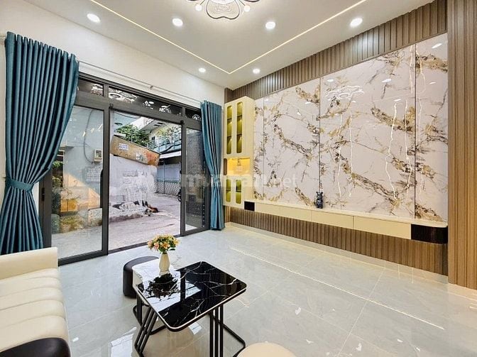 Nhà 3 Lầu đẹp Cao cấp góc 2 mặt hẻm xe hơi 1 trục 5m Phan Huy Ích