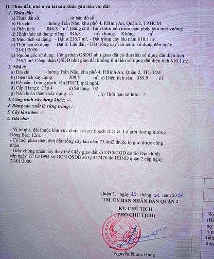 Biệt thự sân vườn lớn có hồ bơi hẻm Trần Não, TP. Thủ Đức, 825m2 đất