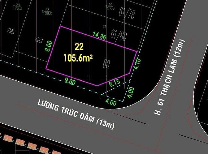 Bán căn góc 2 mặt tiền Lương Trúc Đàm, dt 8x15m giá 16,8 tỷ