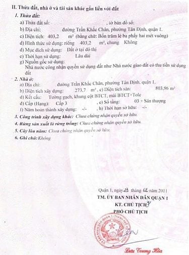 Bán nhà 4 tầng Trần Khắc Chân, có GPXD hầm + 8 tầng, thu net 180 tỷ