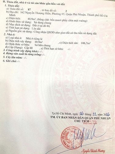 Bán nhà mặt tiền 162 Nguyễn Thượng Hiền, Phú Nhuận, 10,9 tỷ, 4 tầng