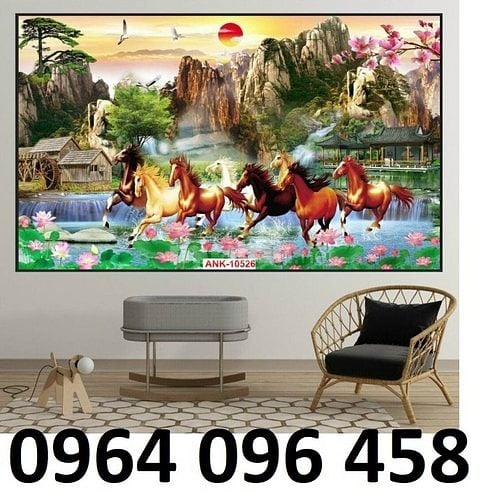 Tranh gạch 3d con ngựa - gạch tranh 3d con ngựa - FĐ5