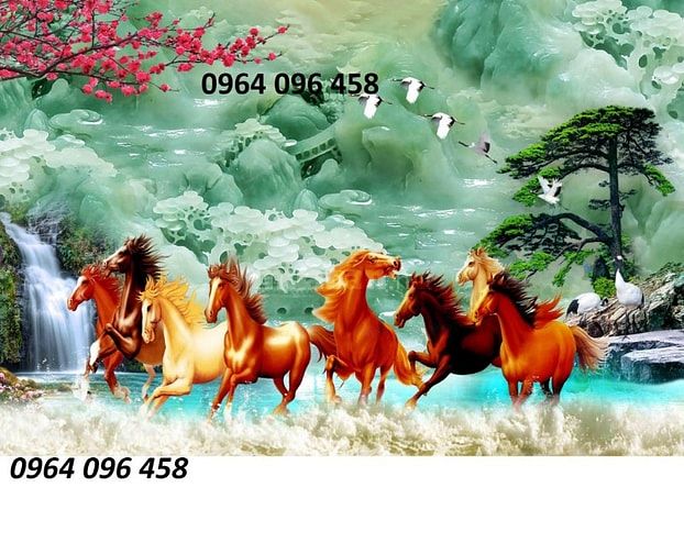 Tranh gạch 3d con ngựa - gạch tranh 3d con ngựa - FĐ5
