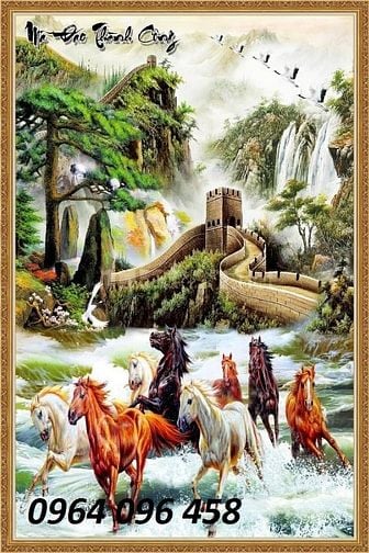 Tranh gạch 3d con ngựa - gạch tranh 3d con ngựa - FĐ5