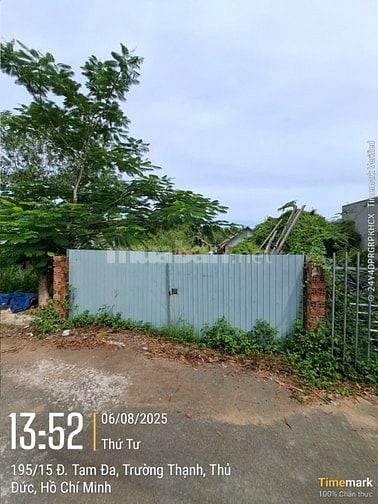 Bán đất hẻm xe tải đường Tam Đa quận 9 giá 4,1 tỷ