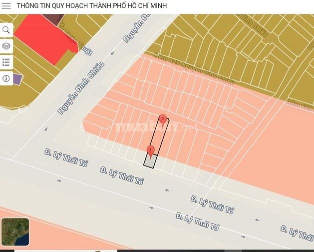 BÁN NHÀ 2 MẶT TIỀN TRƯỚC VÀ SAU : 138 LÝ THÁI TỔ  - P. 2 