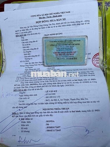 Dư dùng cần bán xe visson 2016 màu đỏ bsố TPHCM