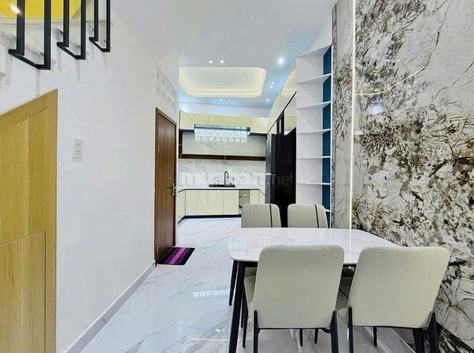 Nhà Nơ Trang Long 34.6m² xây 1 trệt 2 lầu. Gần Trường Mầm non 7A