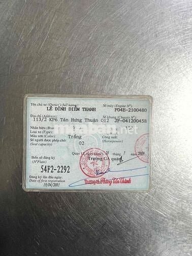 SPACY NHẬT 2001 TP HỖ TRỢ GÓP NỢ XẤU CÓ GL ĐỖI XE