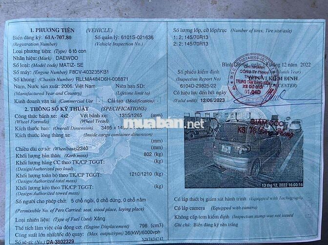 Daewoo Matiz 2007 Nhập Hàn, Màu Đỏ, Số Tự Động