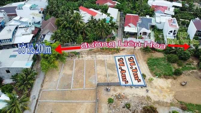 VN167 Bán đất mặt tiền đường Liên Hoa Vĩnh Ngọc - Tây Nha Trang