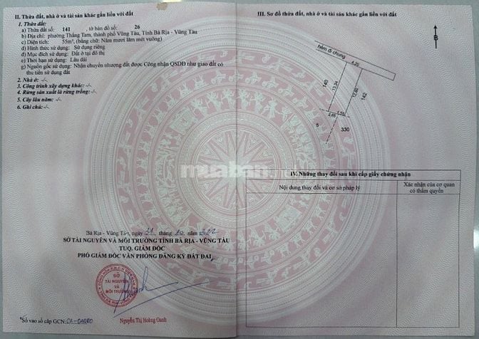 BÁN NHÀ HẺM TP.VŨNG TÀU, TP.HCM, 55M2 + ĐƯỜNG NGUYỄN BỈNH KHIÊM