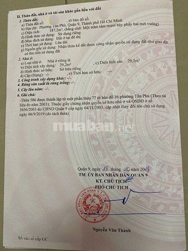 Bán đất mặt tiền Hoàng Hữu Nam Tân Phú Quận 9 giá 23,5 tỷ