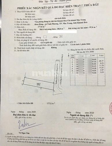 VPU67 Bán đát hẻm 4m thôn Đông Vĩnh Phương - Bắc Nha Trang