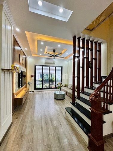  Bán nhà Hoàng Mai_35m2_lô góc_mặt tiền rộng_thang máy_30 ô tô_