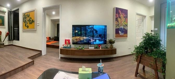 Bán căn hộ tập thể tầng 3 căn góc DT70m thiếtkế đẹp sịn Nam Thành Công